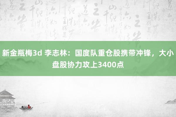 新金瓶梅3d 李志林：国度队重仓股携带冲锋，大小盘股协力攻上3400点